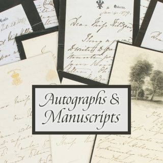 Autographs and Manuscripts