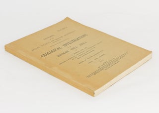 Item #100228 Memoirs of the Royal Society of South Australia, Volume 2, Part 4. Geological...