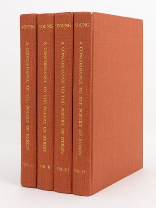 Item #100262 A Concordance to the Poetry of Byron. Lord BYRON, Ione Dodson YOUNG