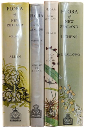 Item #100712 Flora of New Zealand. Volume 1: Indigenous Tracheophyta ... by H.H. ALLAN. Volume 2:...