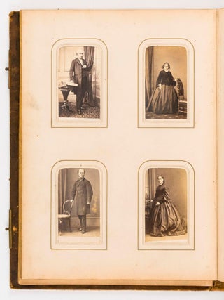 A collection of six nineteenth century photograph albums containing nearly 300 portraits of three generations of the Hawkins and Robertson families