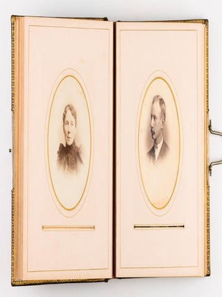 A collection of six nineteenth century photograph albums containing nearly 300 portraits of three generations of the Hawkins and Robertson families