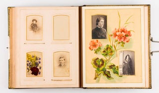 A collection of six nineteenth century photograph albums containing nearly 300 portraits of three generations of the Hawkins and Robertson families