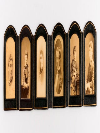 A collection of six nineteenth century photograph albums containing nearly 300 portraits of three generations of the Hawkins and Robertson families