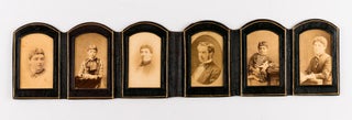 A collection of six nineteenth century photograph albums containing nearly 300 portraits of three generations of the Hawkins and Robertson families