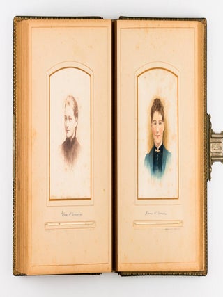 A collection of six nineteenth century photograph albums containing nearly 300 portraits of three generations of the Hawkins and Robertson families