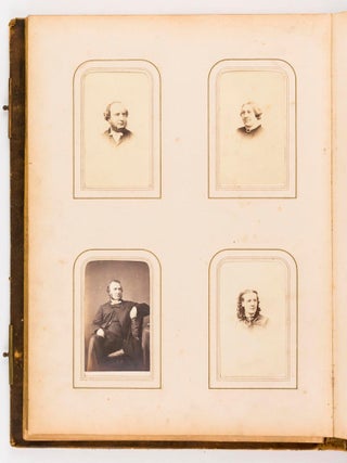 A collection of six nineteenth century photograph albums containing nearly 300 portraits of three generations of the Hawkins and Robertson families