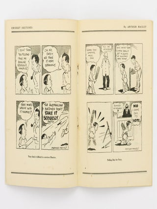 Cricket Sketches for the 1928-1929 Tests by Arthur Mailey, the Famous Australian Googly Bowler