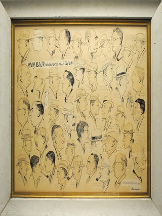 Item #100889 'Way back when wool was 20/- a lb'. A very large collage comprising 47 original...