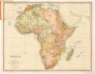 Item #101234 The Investors' and Newspaper Readers' Pocket Map of Africa, 1901 [cover title]. Map:...