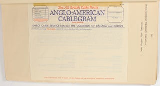 A collection of approximately 77 printed items of stationery relating to telegraphs and telegrams from various companies in Canada, the USA, the United Kingdom and Ireland (circa 1947)