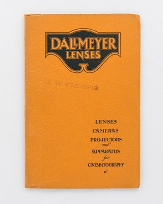 Item #102343 Dallmeyer Lenses. Lenses, Cameras, Projectors and Apparatus for Cinematography...