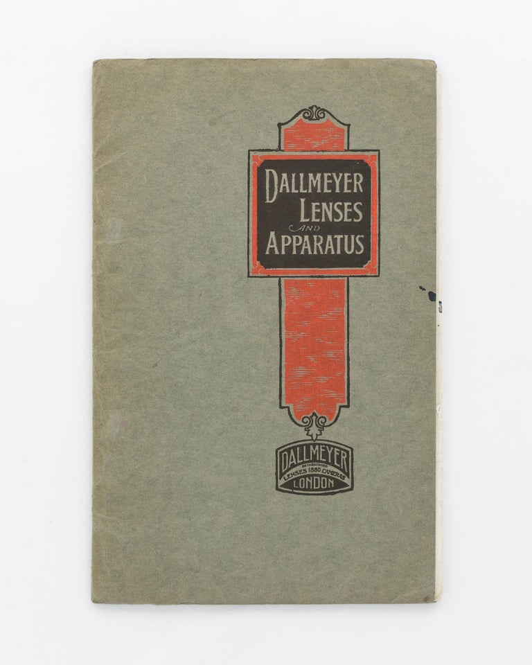 Item #102345 Dallmeyer Lenses and Apparatus [cover title]. Trade Catalogue.