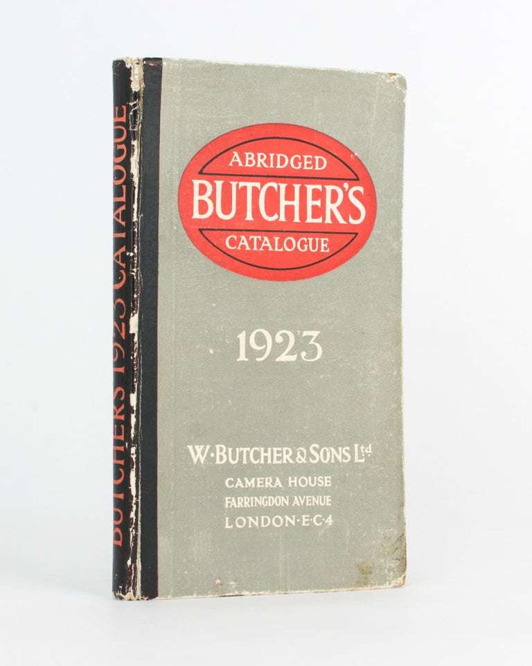 Item #102348 Butcher's British Carbine Cameo, Klimax & Pressman Cameras and other Photographic Apparatus. 1923 [Abridged Butcher's Catalogue, 1923 (cover title)]. Trade Catalogue.