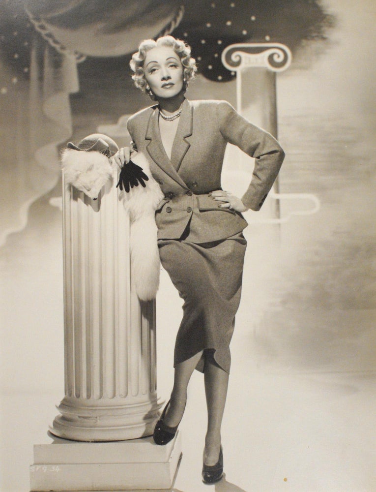 Item #102441 A group of four large-format vintage photographs of Marlene Dietrich. Marlene DIETRICH.