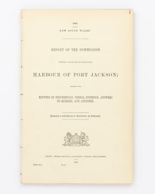 Item #102486 Report of the Commission appointed to inquire into the Condition of the Harbour of...