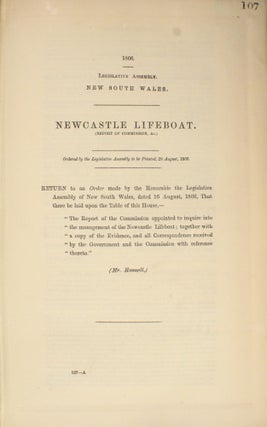 Newcastle Lifeboat. (Report of Commission, &c.)