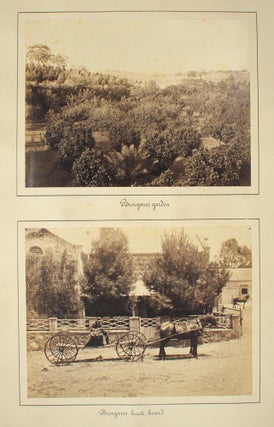 Four original vintage albumen paper photographs of Bungaree Station, near Clare in South Australia