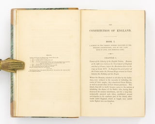 Commentaries on the Constitution and Laws of England, incorporated with the Political Text of the late J.L. De Lolme ...