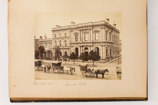 An album of 36 original vintage albumen paper photographs, mainly full-page plates of Adelaide and surroundings from the early 1870s