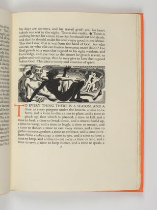 Item #104484 Ecclesiastes, or The Preacher. Golden Cockerel Press