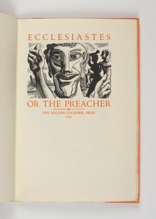 Ecclesiastes, or The Preacher
