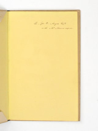 Report of the Speeches delivered at the Dinner given to Capt. John Hindmarsh, R.N., on his Appointment as Governor of South Australia. To which is appended an Answer to an Article in the Forty-fifth Number of 'The Westminster Review'. By C. Mann, Esq