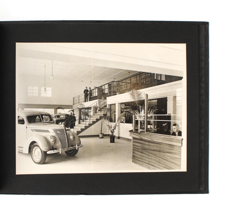 Item #105300 An album of photographs of the new showroom and workshop areas of Dalgety and Company's Ford dealership in Adelaide, circa 1938. Dalgety and Company.