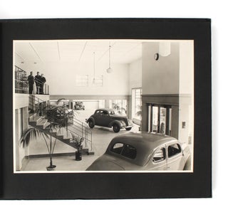 An album of photographs of the new showroom and workshop areas of Dalgety and Company's Ford dealership in Adelaide, circa 1938