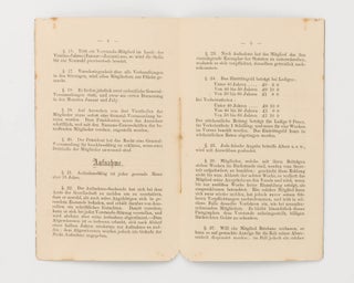 Statuten und Gesetze des Deutschen Kranken-Vereins in Brisbane. Gegruendet am 18ten July, 1857