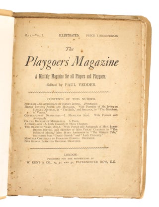 The Playgoer's Magazine. A Monthly Magazine for all Players and Playgoers. Volume 1, Number 1, [January 1888] to Volume 1, Number 3, [March 1888] [all published]