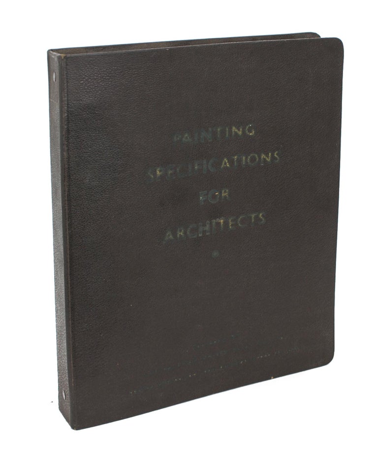 Item #106031 'B.A.L.M.' and 'United' Painting Specifications for Architects. Trade Catalogue.