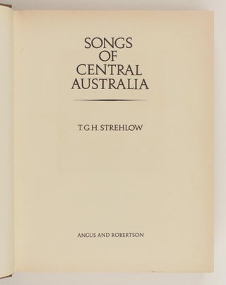 Songs of Central Australia