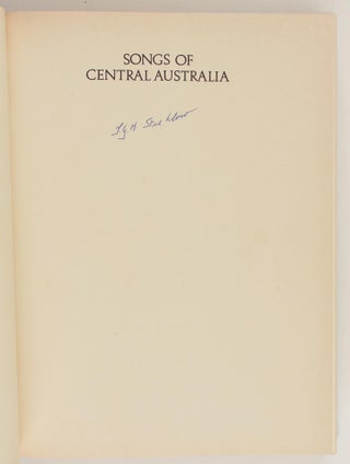 Songs of Central Australia