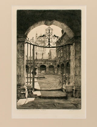 Item #107148 'The Little Cloister, Westminster Abbey'. John Charles GOODCHILD