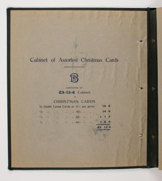 Art Christmas Cards [cover title]. Cabinet of Assorted Christmas Cards ... Contents of £3-13-6 Cabinet ... [front pastedown]