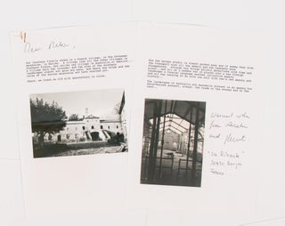 A small archive of 17 photographs and accompanying correspondence by the contemporary Austrian photographer Renate Graf