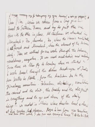 A small archive of 17 photographs and accompanying correspondence by the contemporary Austrian photographer Renate Graf