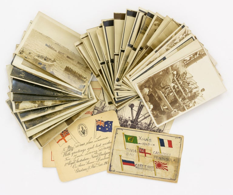 Item #107814 A collection of vintage photographs taken on active service - including at Gallipoli - by Warrant Officer (later Lieutenant) Edward James Shalless, a member of the 1st Royal Australian Navy Bridging Train. 1st Royal Australian Navy Bridging Train.