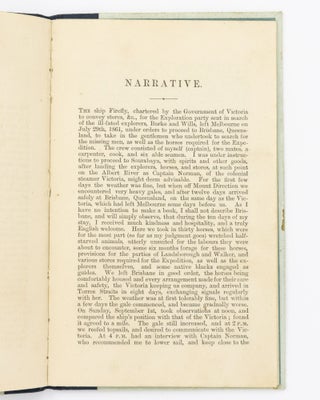 Narrative of a Voyage from Melbourne to the Gulf of Carpentaria