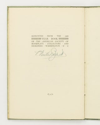 The Bookplate in Australia. Its Inspiration and Development