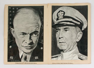 A series of eight original portrait illustrations by the Australian artist Stuart Wade in 1942-43