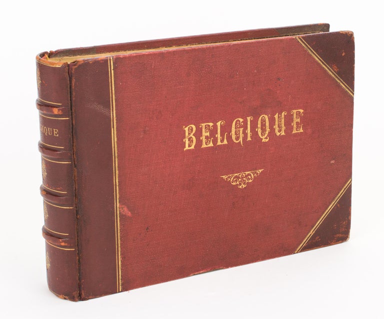 Item #108072 A late-nineteenth century album containing 36 photographs of cities, sites and scenes across Belgium. Belgium.