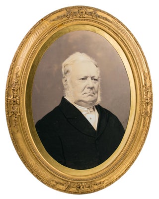 An almost-lifesize vintage portrait photograph of Sir James Hurtle Fisher (1790-1875), 'one of. Sir James Hurtle FISHER.