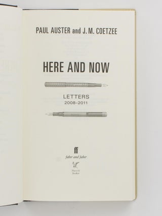Here and Now. Letters, 2008-2011