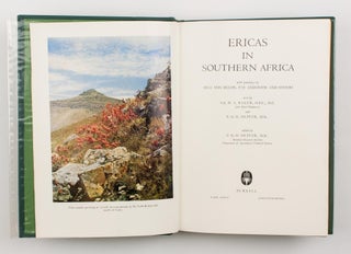 Ericas in Southern Africa. With Paintings by Irma von Below, Fay Anderson and others