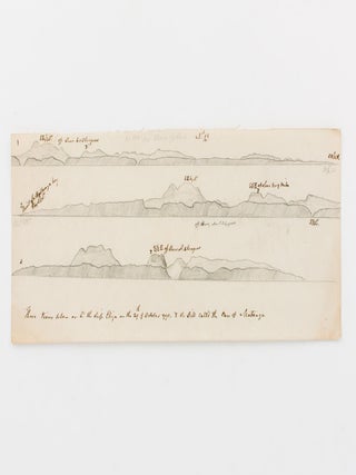 A series of eight coastal profiles, mainly of the Turks and Caicos Islands (an Atlantic archipelago approximately 900 kilometres south-east of Florida), nearby Mayaguana, Cuba and Jamaica, drawn in July, August and October 1790. Some (but probably not all) of them were drawn by Lieutenant Daniel Woodriff