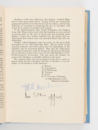 Purple and Blue. The History of the 2/10th Battalion AIF (the Adelaide Rifles), 1939-1945