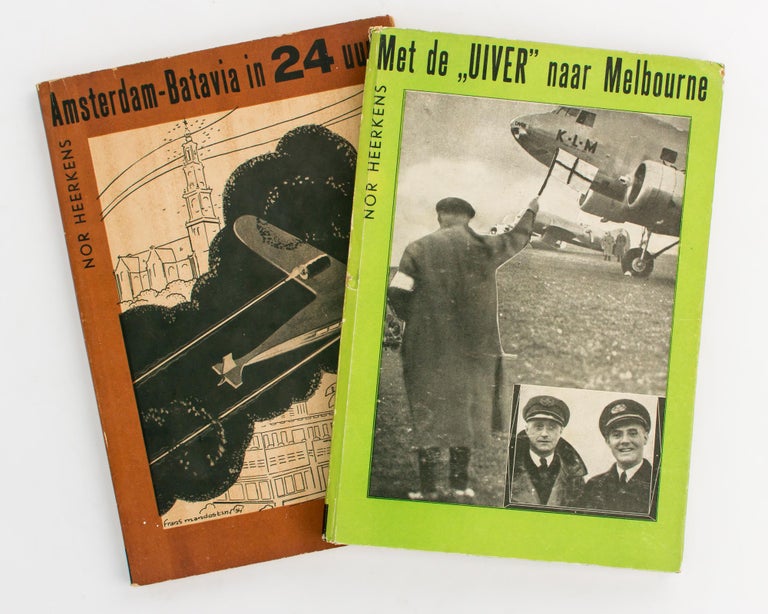 Item #108516 Met de 'Uiver' naar Melbourne. Een Actueel Boek voor de Nederlandsche Jeugd. Aviation, Nor HEERKENS.