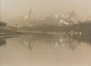 Item #108669 'The Grey Veil' [over Melbourne]. A vintage gelatin silver photograph (visible image...